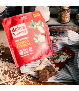 MINI BATONIKI JABŁKO&CYNAMON 6 SZTUK