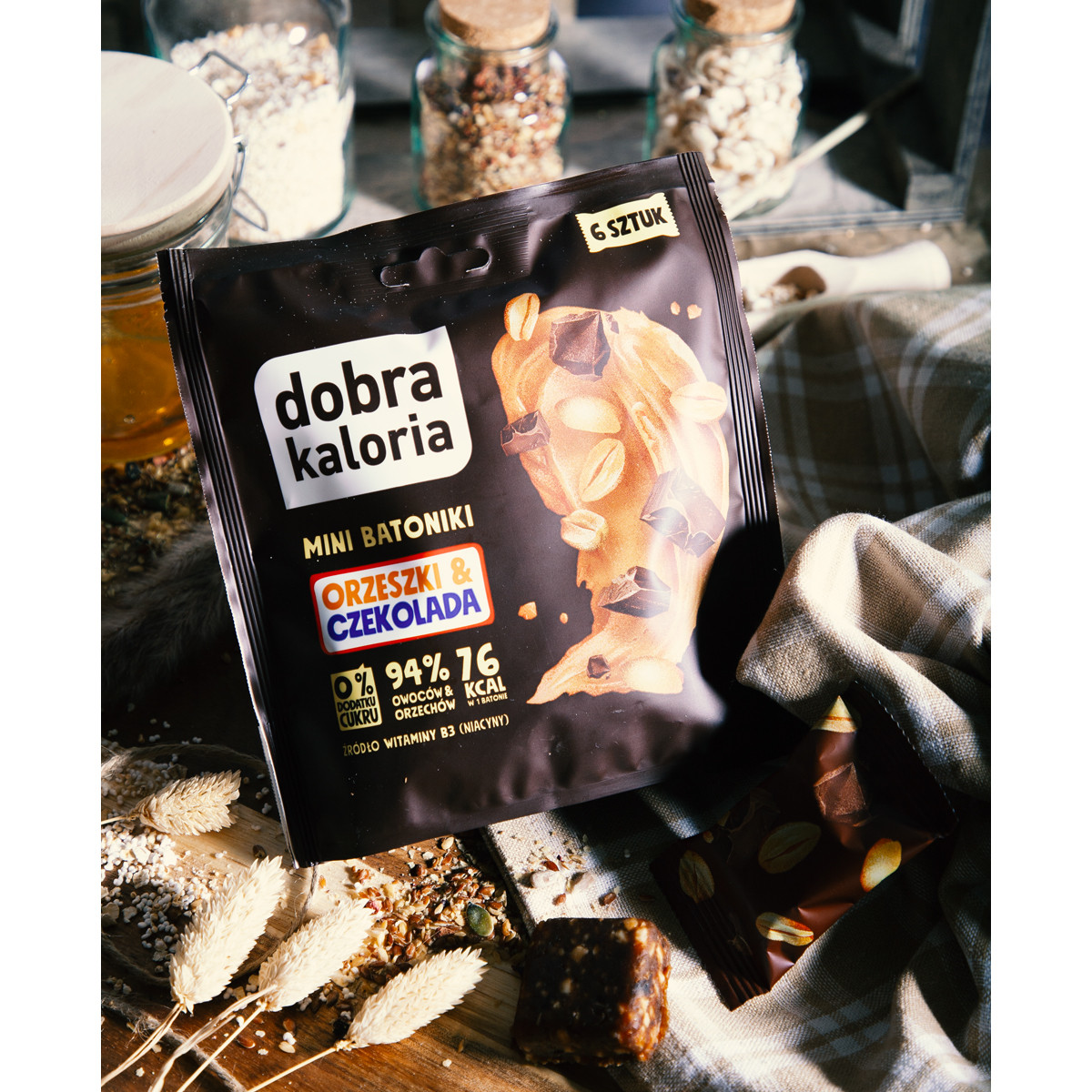 Mini Batoniki Orzeszki&Czekolada 6 szt.
