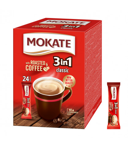 Napój kawowy Mokate 3w1 Classic BOX 24 saszetki