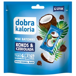 MINI BATONIKI KOKOS&CZEKOLADA 6 SZTUK