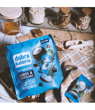 MINI BATONIKI KOKOS&CZEKOLADA 6 SZTUK