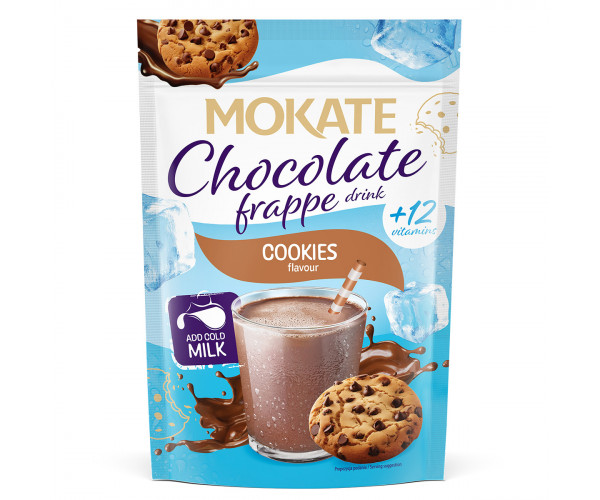 Mokate Chocolate Frappe Drink Ciasteczko