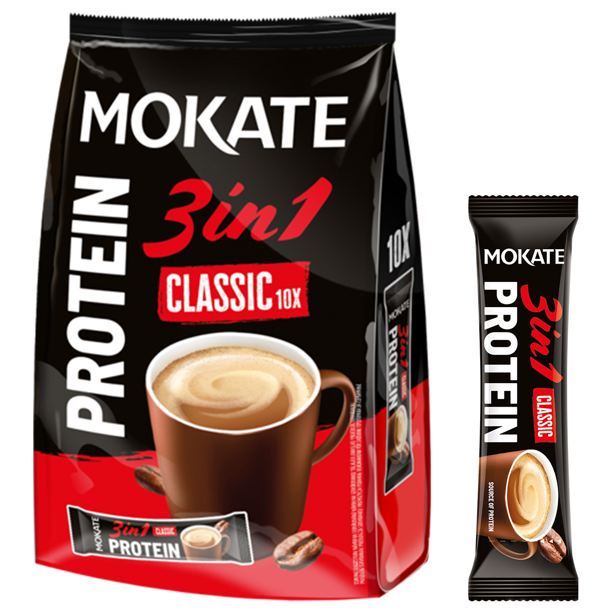 Napój kawowy Mokate 3w1 PROTEIN 10 saszetek