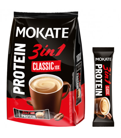Napój kawowy Mokate 3w1 PROTEIN 10 saszetek