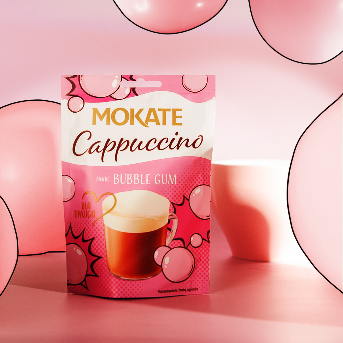 Cappuccino Mokate 40g Guma Balonowa