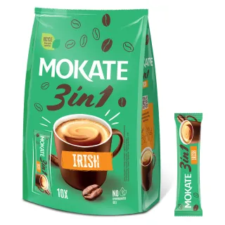 MOKATE MIX 3-IN-1 IRISH 10 SACHETS