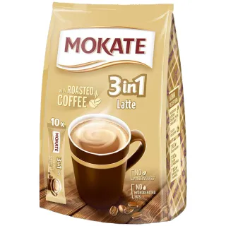 Mokate Latte 3-in-1 Coffee Drink, 10 sachets