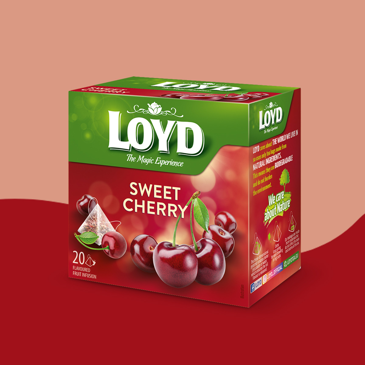 Loyd Sweet Cherry Fruit Tea, 20 bags