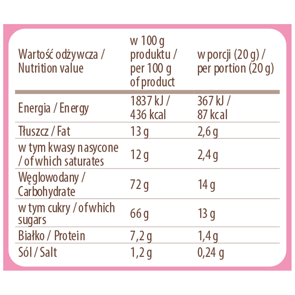 Mokate Cappuccino 40g Tarta Malinowa