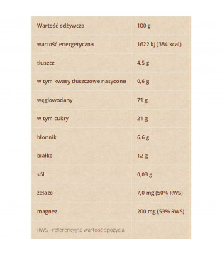 Chrupiąca pszenica z melasą i migdałami