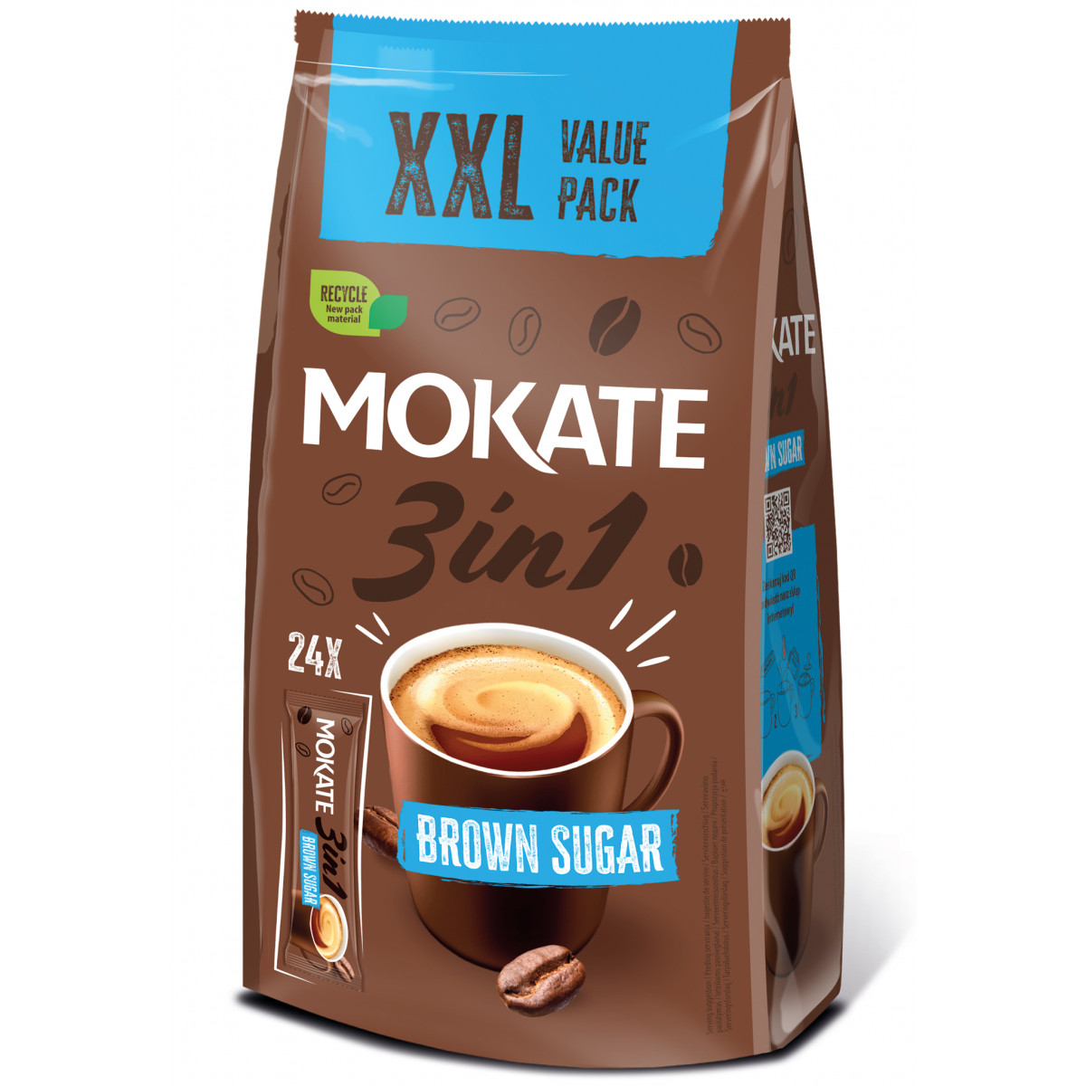 Napój Kawowy 3w1 Instant Brown Sugar 3in1 Mokate Mix Kawowy 24szt
