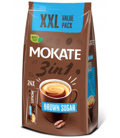 Napój Kawowy 3w1 Instant Brown Sugar 3in1 Mokate Mix Kawowy 24szt