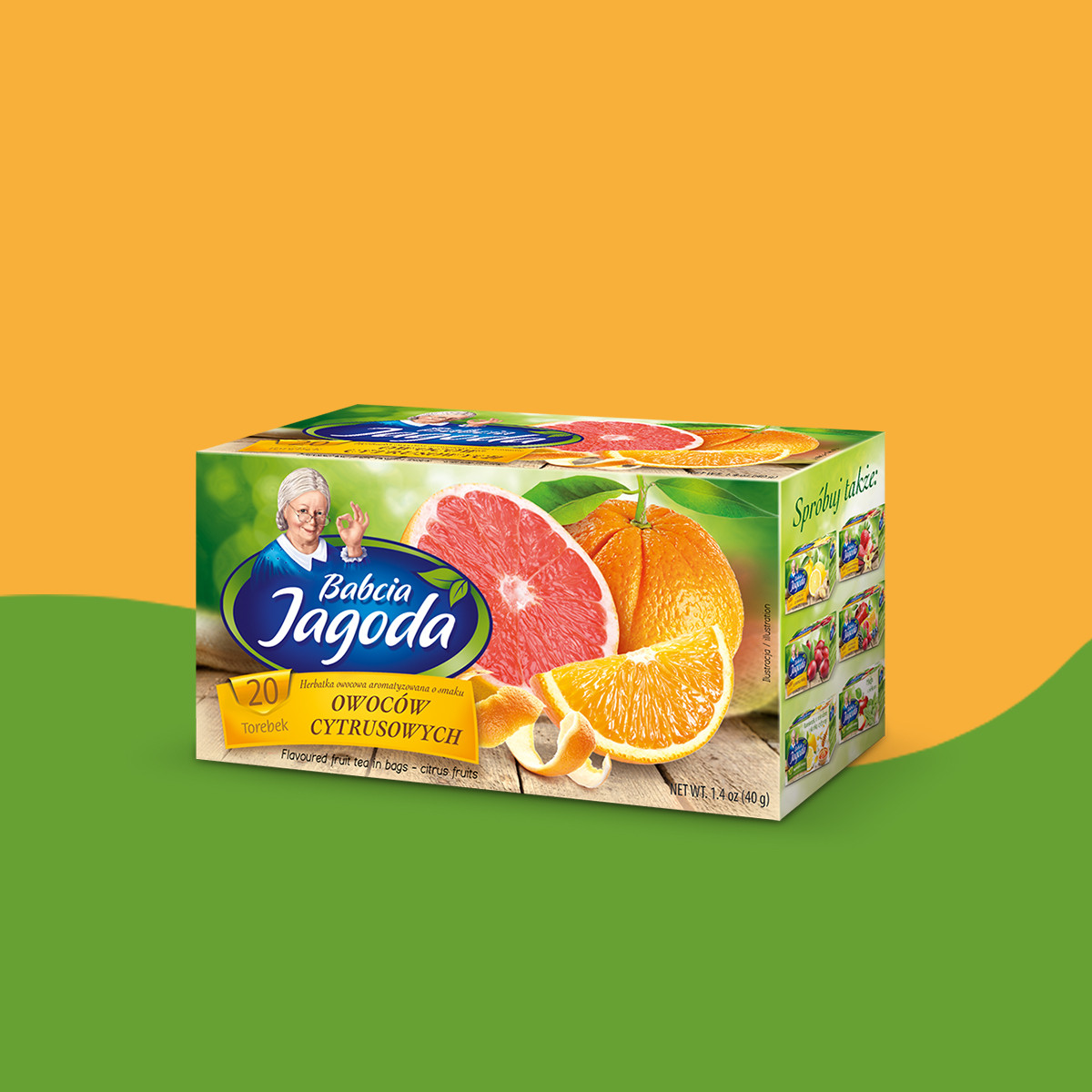 Babcia Jagoda Citrus Fruit Tea, 20 bags