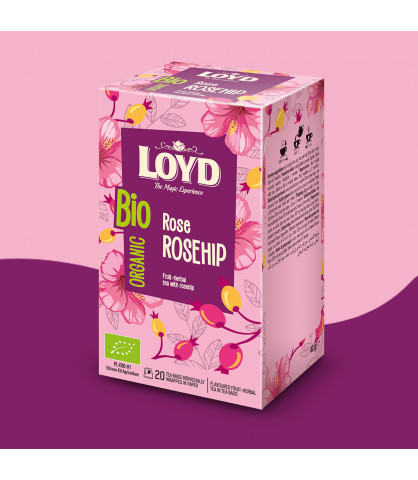 Herbatka owocowa Loyd BIO Rose Rosehip 20 torebek