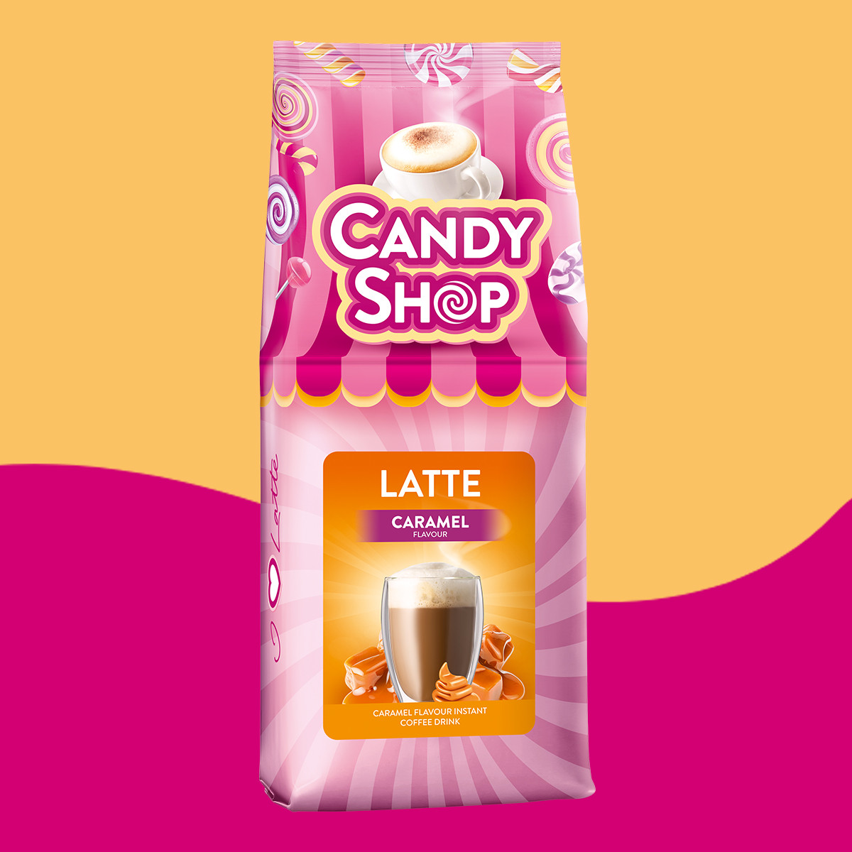 Latte Candy Shop – Caramel Flavour 400 g