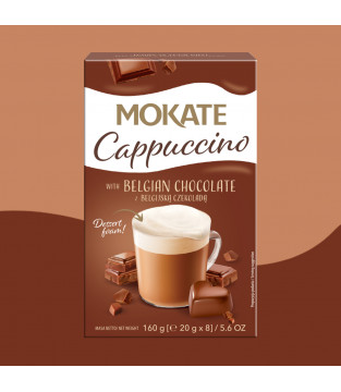 Cappuccino Mokate o smaku Belgijskiej Czekolady 160 g