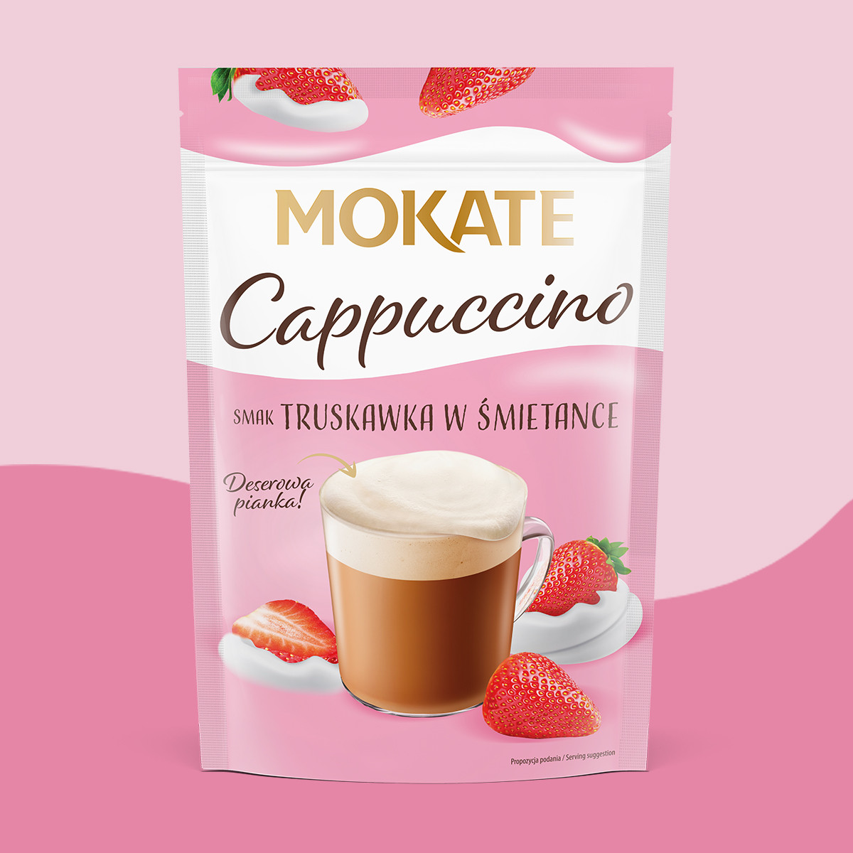 Cappuccino Mokate o smaku Truskawki ze Śmietanką 110 g