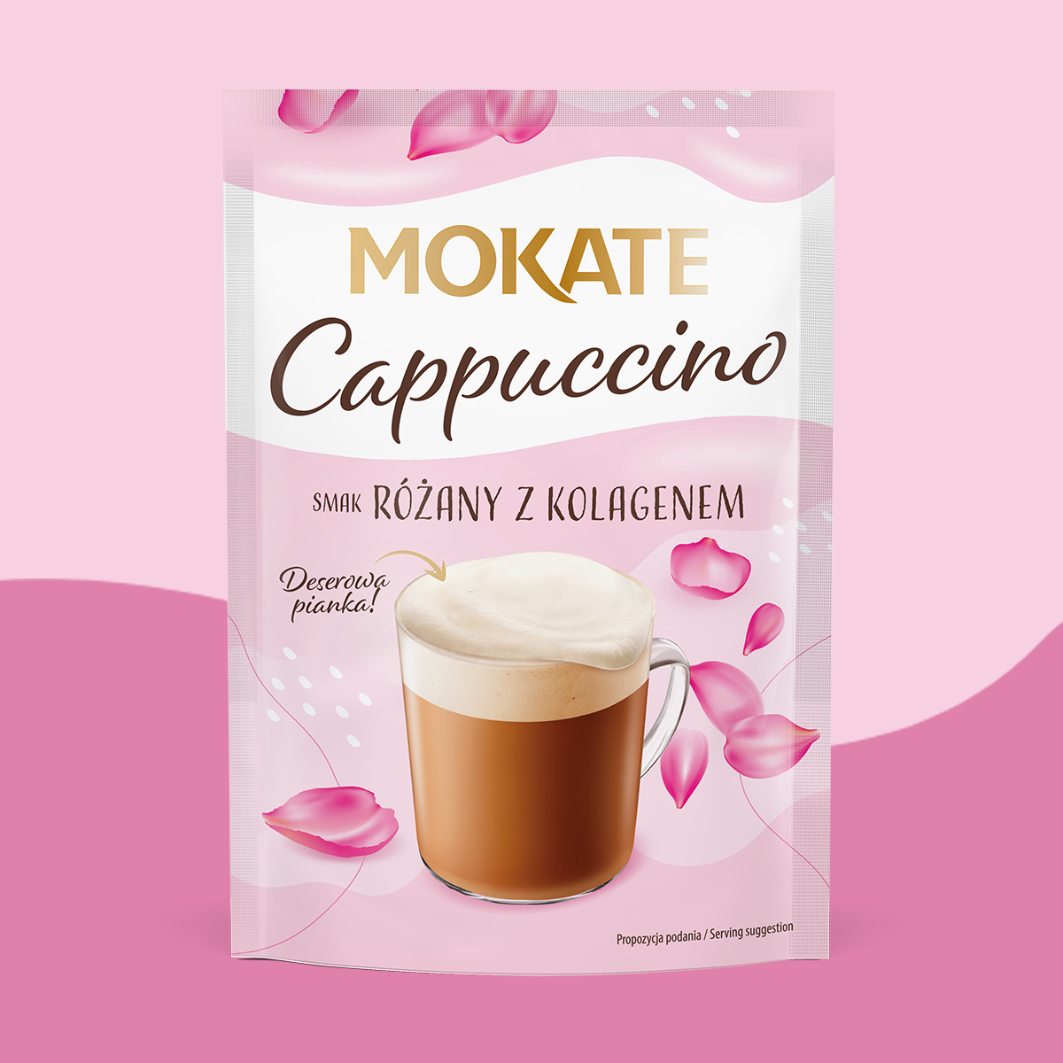 Cappuccino Mokate o smaku róży z kolagenem 40 g
