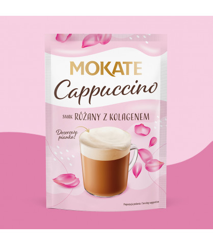 Cappuccino Mokate o smaku róży z kolagenem 40 g