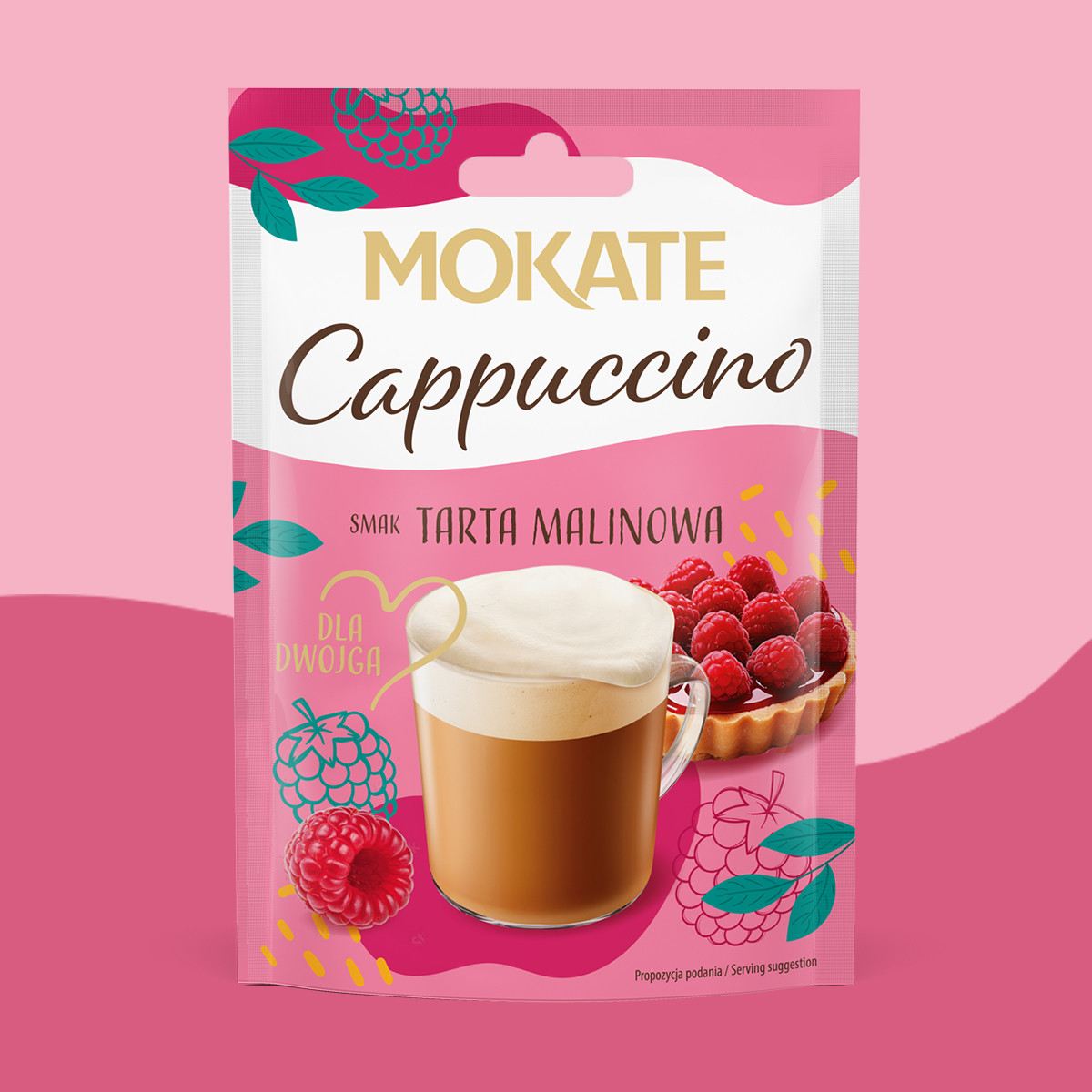 Mokate Cappuccino 40g Tarta Malinowa