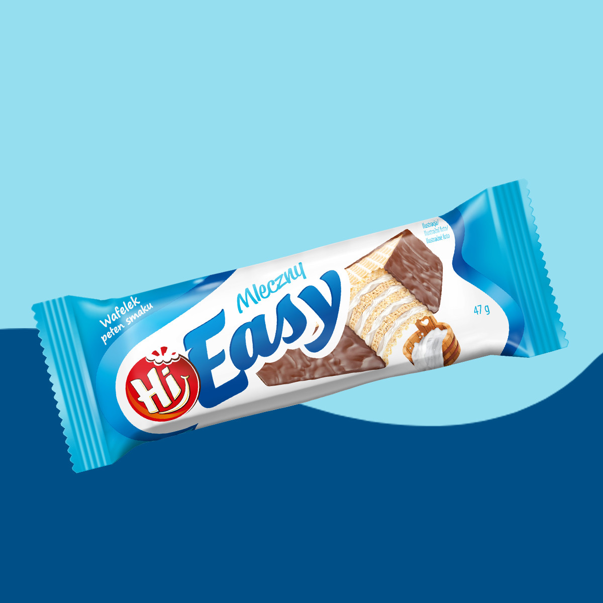HI EASY milk-flavoured wafers