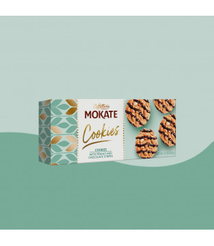 Ciastka z orzechami arachidowymi i z ciemną czekoladą Mokate 150 g