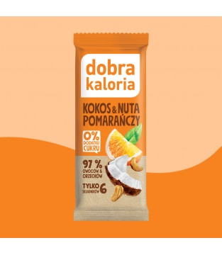 Coconut and Orange-Flavoured Fruit Bar