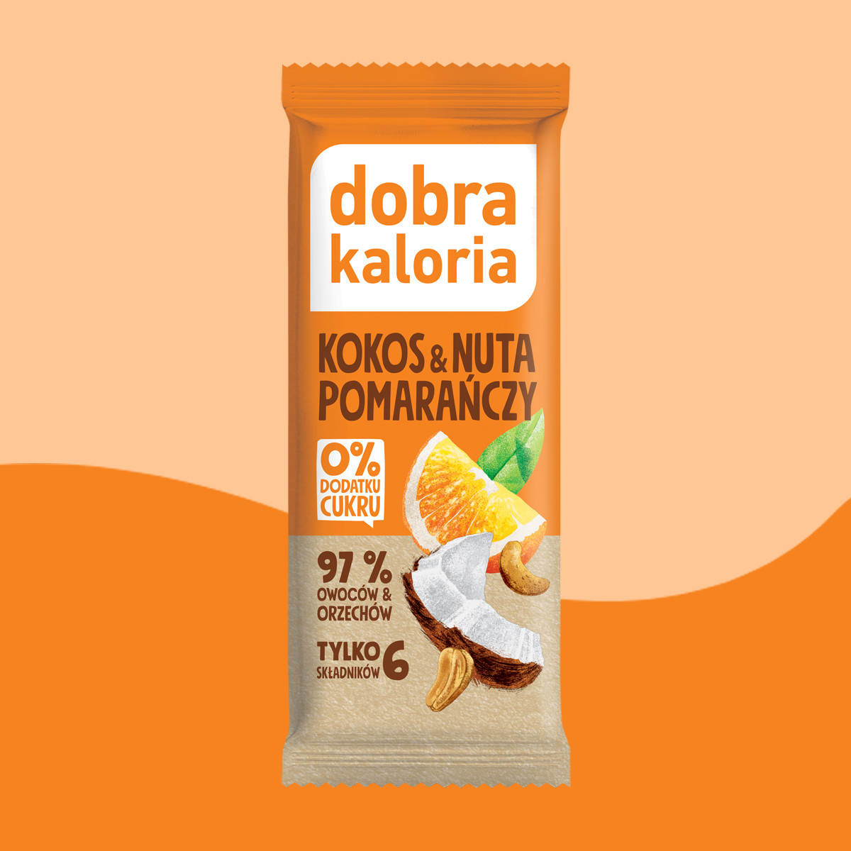 Coconut and Orange-Flavoured Fruit Bar
