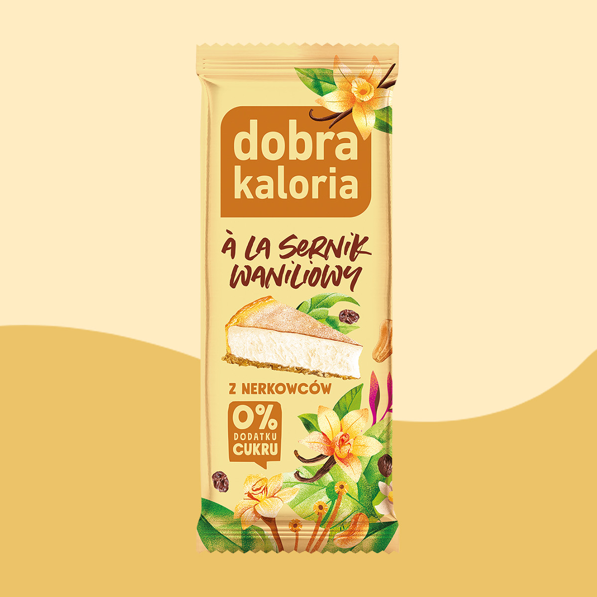 Baton z nerkowców o smaku Sernika Waniliowego 35g