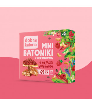 Mini bars with a raspberry tart flavour