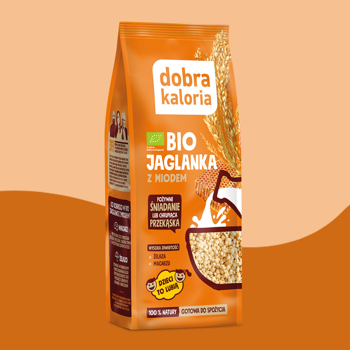 Organic millet porridge with honey