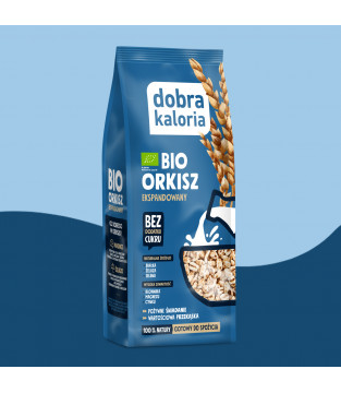 Organic puffed spelt