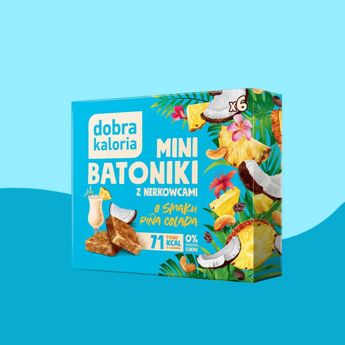 Mini Pina Colada-flavoured bars