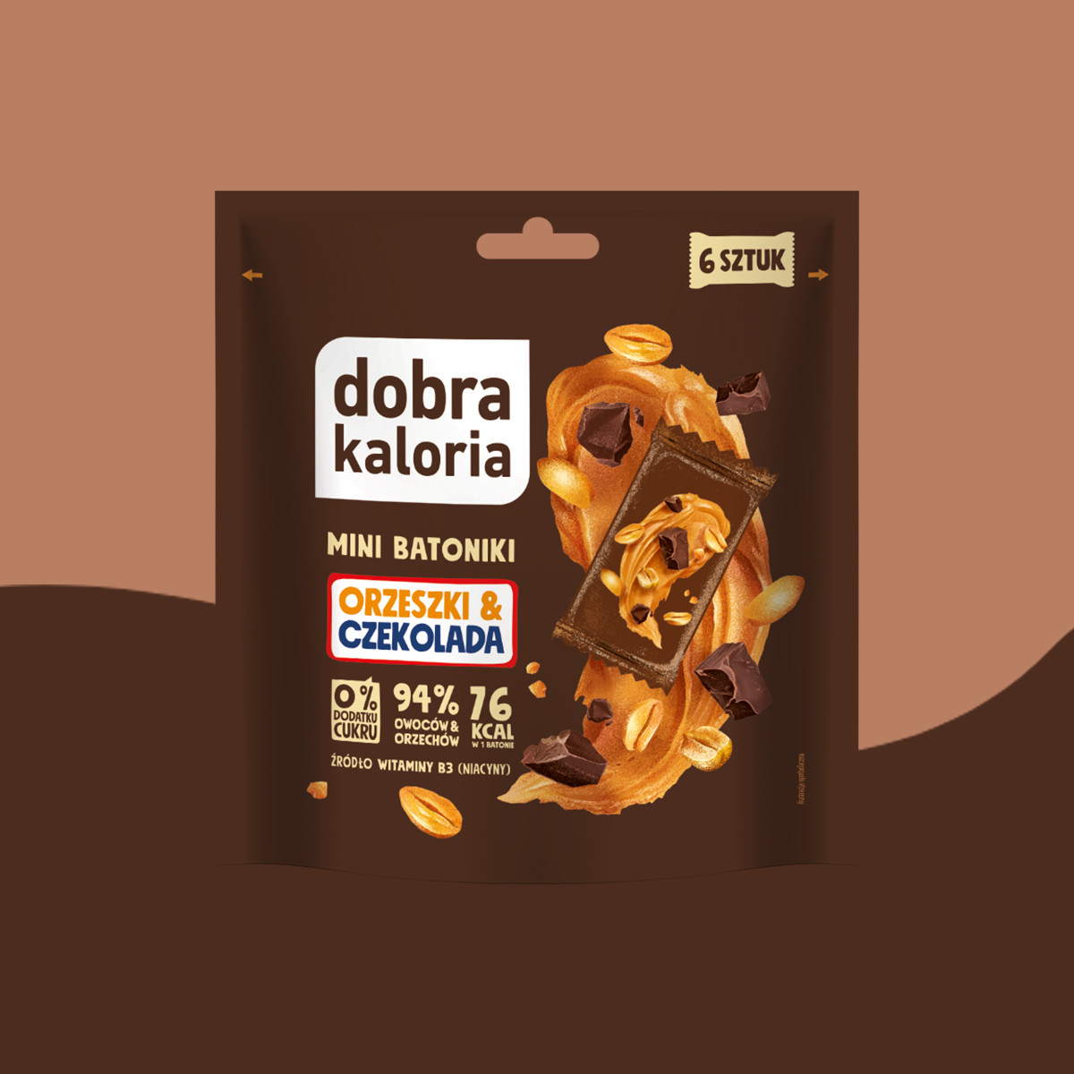 Mini Batoniki Orzeszki&Czekolada 6 szt.