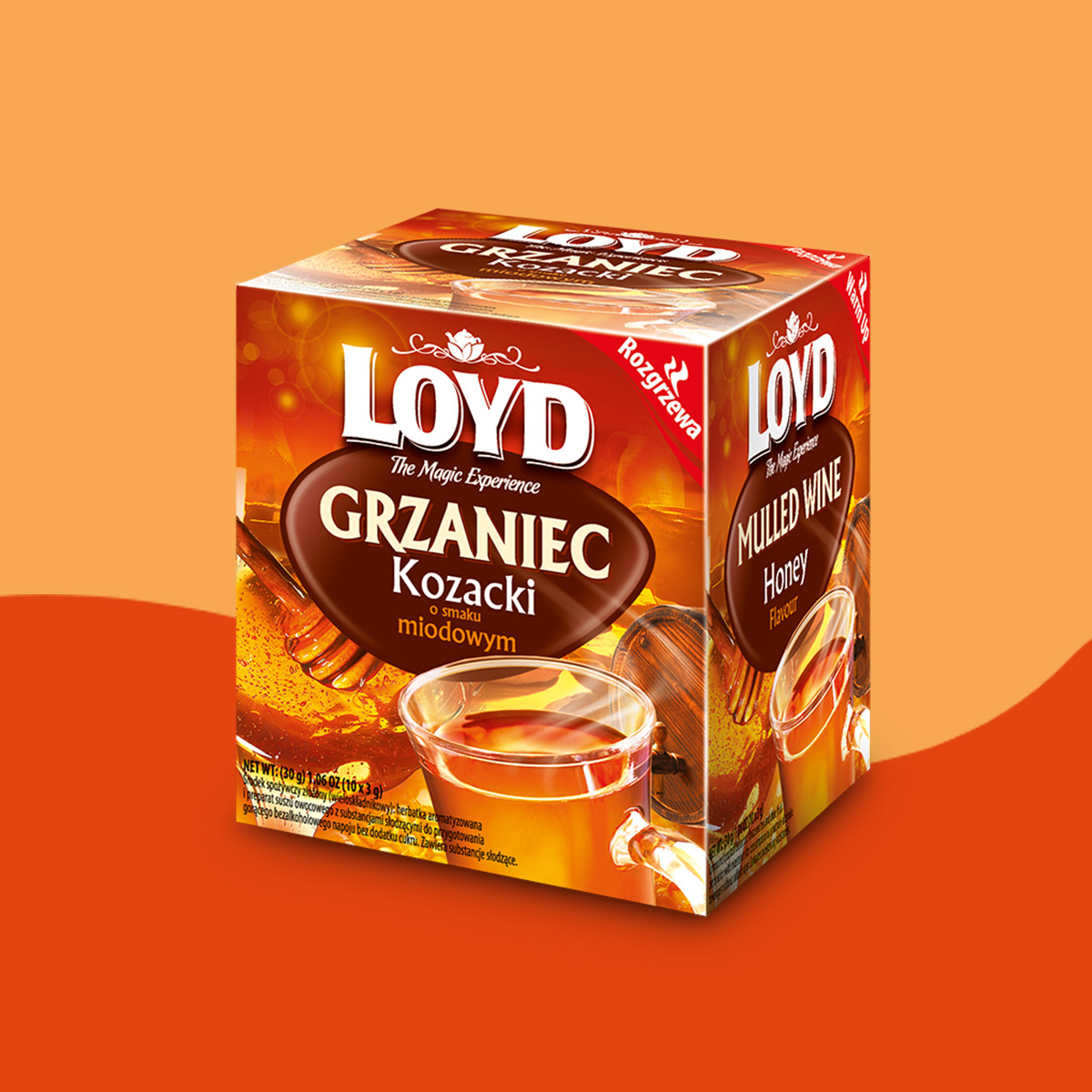 Grzaniec Kozacki Loyd o smaku Miodowym 10 torebek
