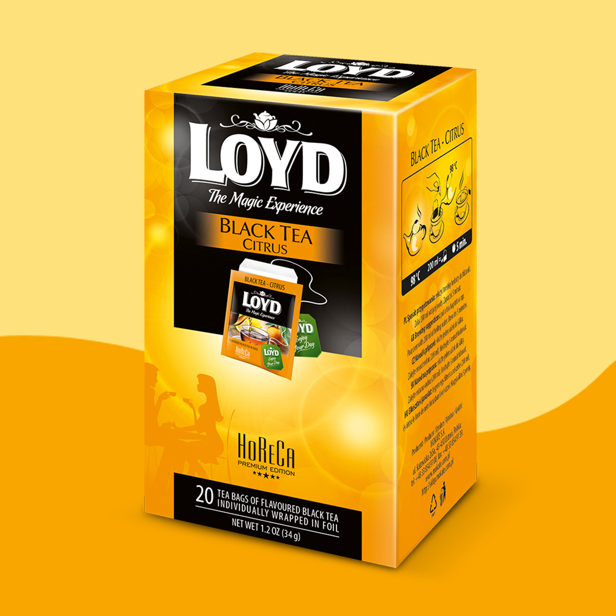 Herbata HORECA Loyd Black Tea Citrus 20 torebek