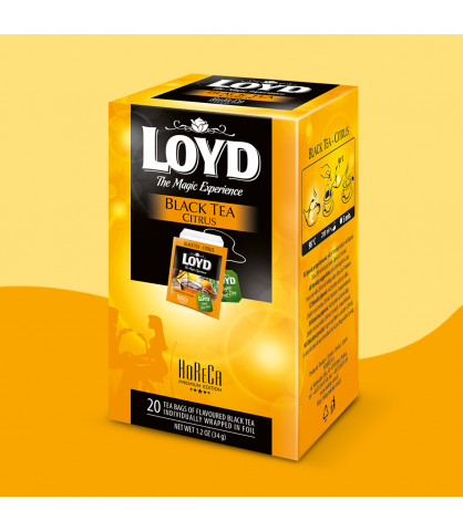 Herbata HORECA Loyd Black Tea Citrus 20 torebek