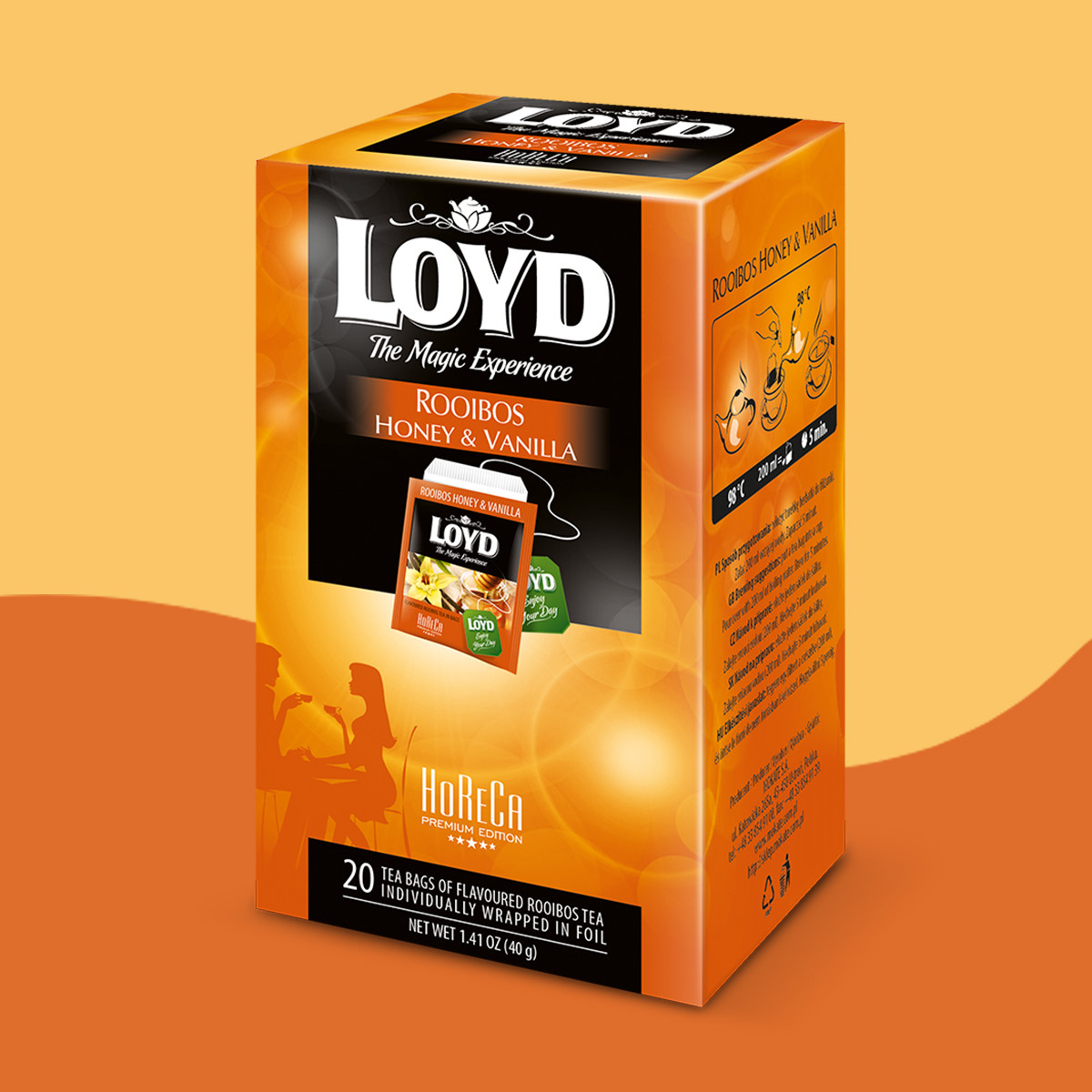 HONEY AND VANILLA-FLAVOURED HERBAL TEA 20 bags