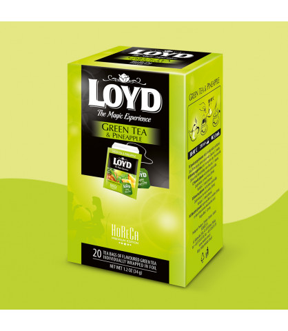 Herbata HORECA Loyd Green Tea & Pineapple 20 torebek