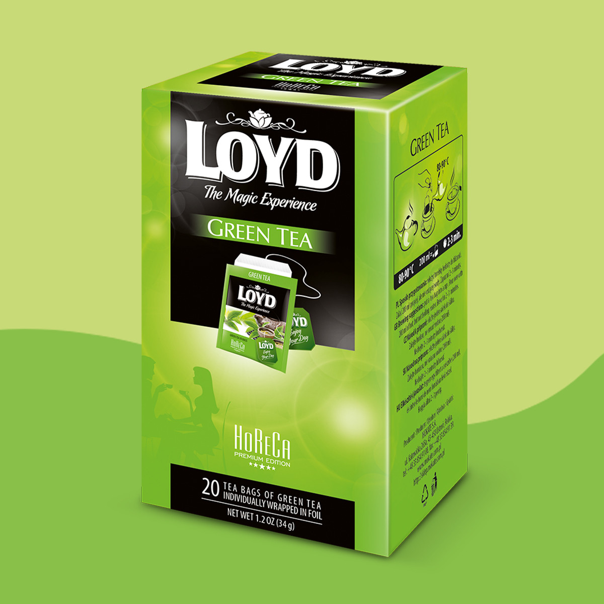 HORECA Loyd Green Tea, 20 tea bags