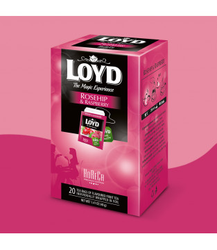 Herbatka HORECA Loyd Rosehip & Raspberry 20 torebek