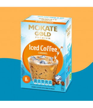 Kawa mrożona Mokate Gold Iced Coffee o smaku karmelowym 120 g