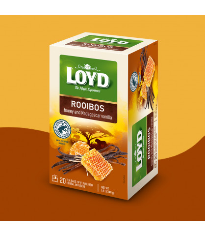 Herbatka Rooibos Loyd Miód i Wanilia 20 torebek