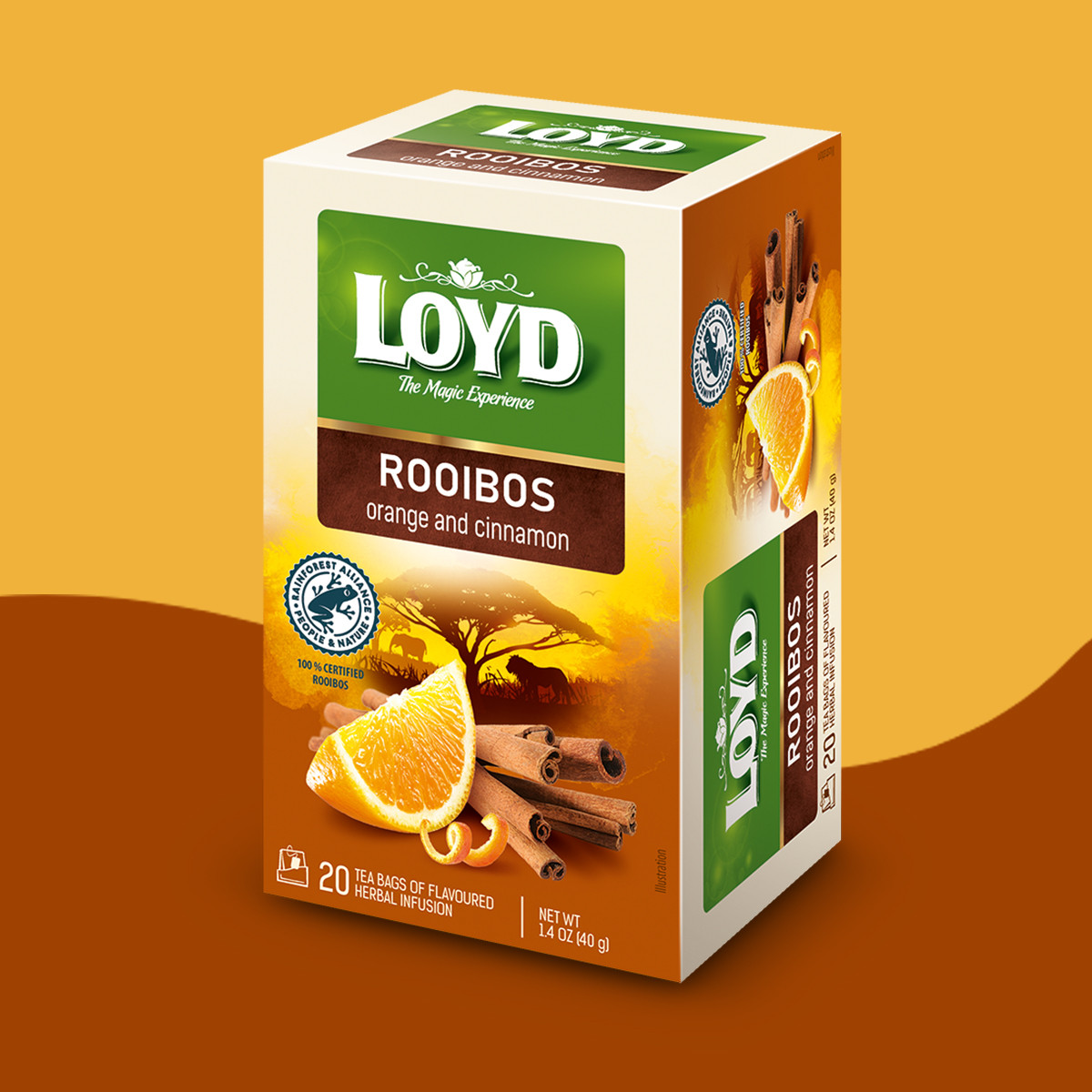 Loyd Rooibos Tea with Orange and Cinnamon, 20 bags