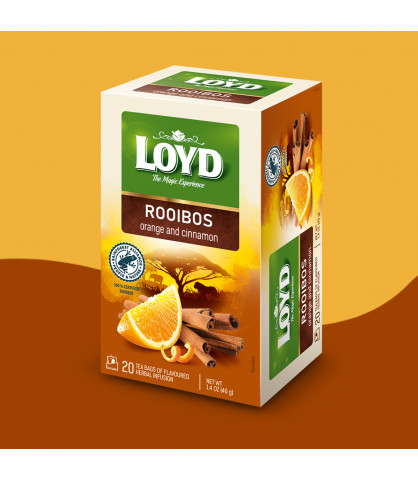 Herbatka Rooibos Loyd Pomarańcza i Cynamon 20 torebek