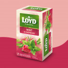 Herbatka owocowo - ziołowa Loyd Mięta o smaku maliny 20 torebek Herbatka owocowo - ziołowa Loyd Mięta o smaku maliny 20 torebek