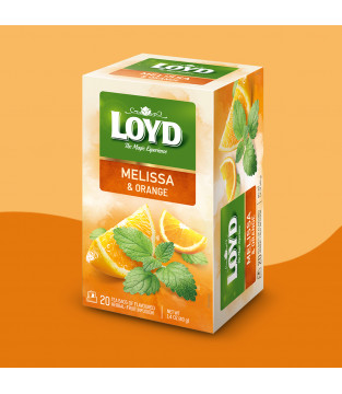 Loyd Lemon Balm Orange-Flavoured Fruit and Herbal Tea, 20 bags