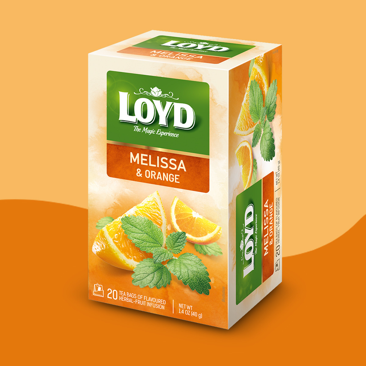 Loyd Lemon Balm Orange-Flavoured Fruit and Herbal Tea, 20 bags