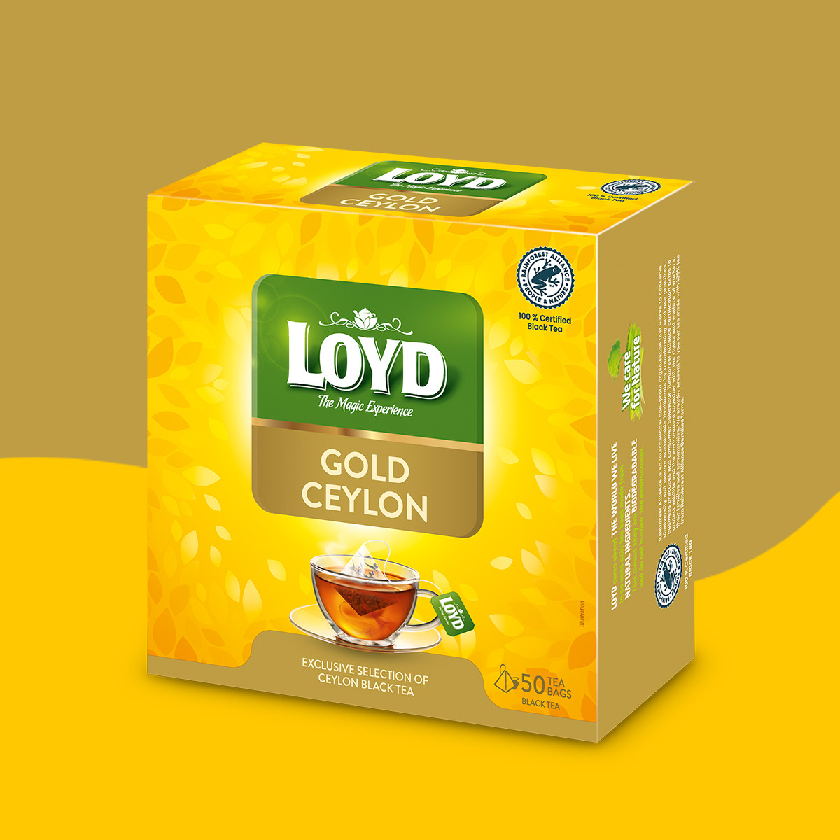 Loyd Gold Ceylon Black Tea, 50 bags