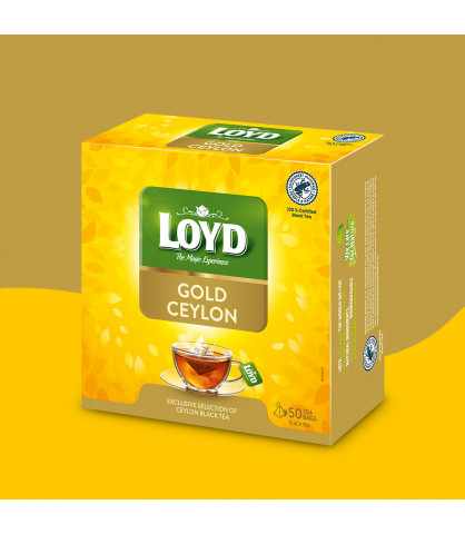 Herbata czarna Loyd Gold Ceylon 50 torebek